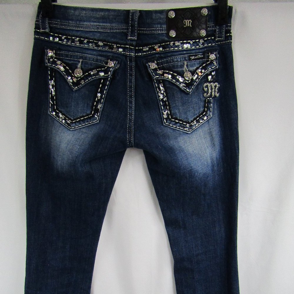 Women's | Miss Me | Easy Boot | 27/33 | Blue Jeans - Picture 4 of 5